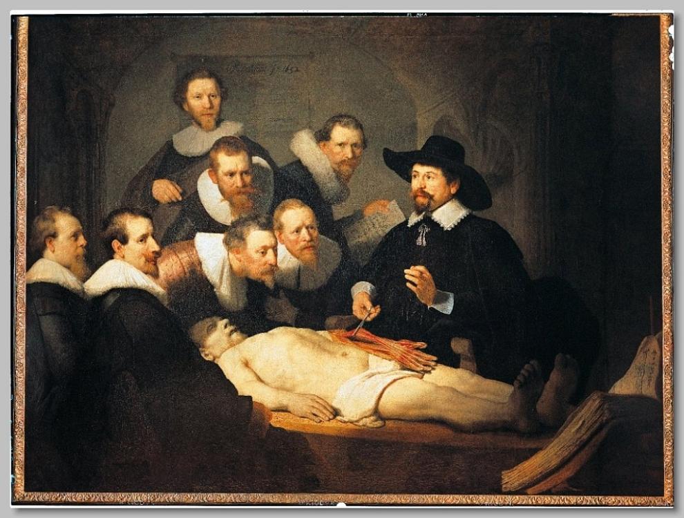Painting: Tulp's Anatomy Lesson, Rembrandt van Rijn Doctor